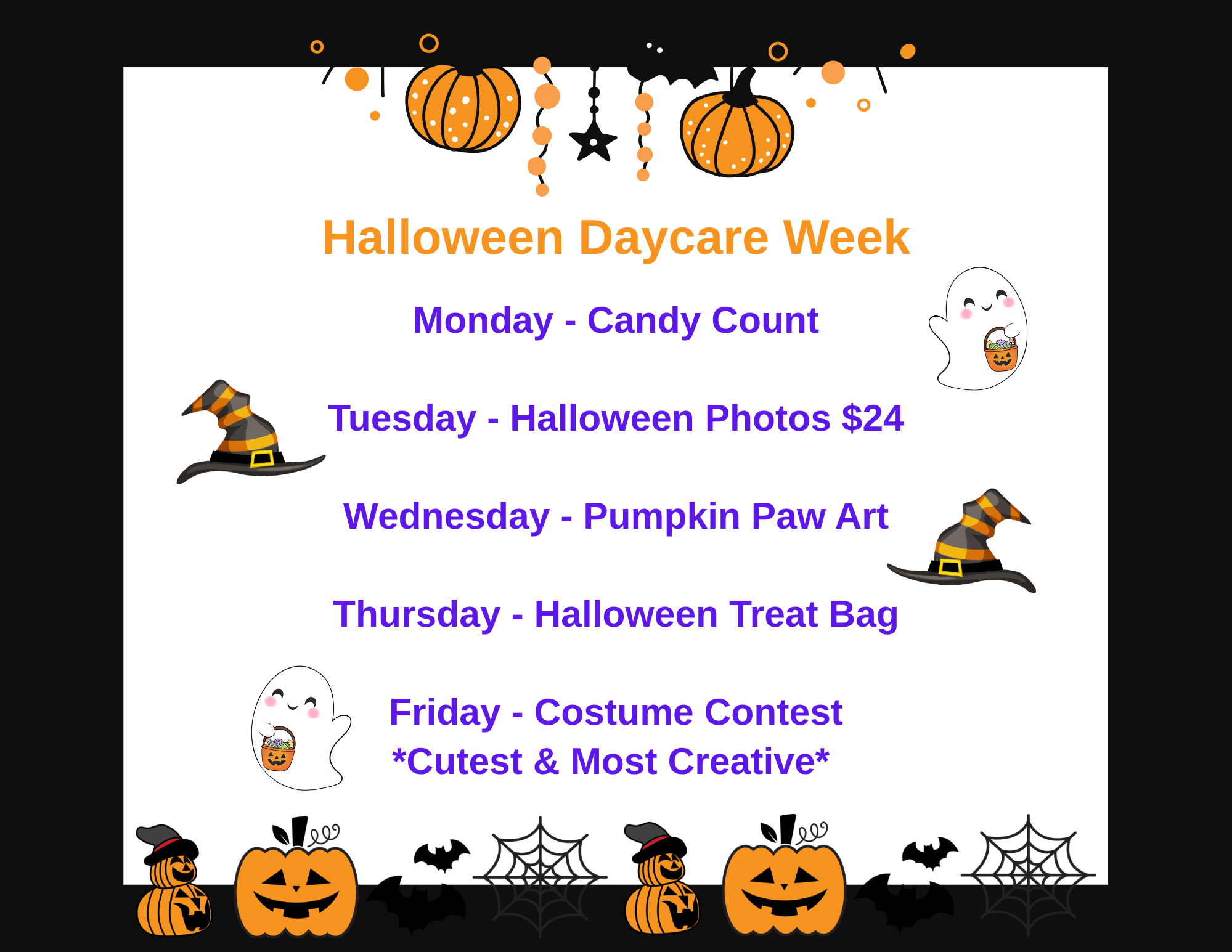 Howl-O-Ween Week Flyer